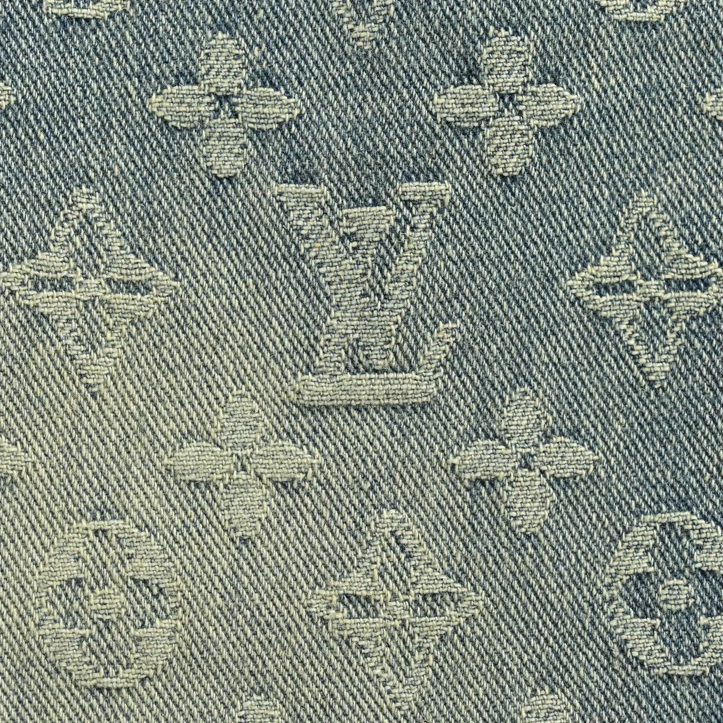 Louis Vuitton/Louis Vuitton all-over printed jacquard straight washed jeans